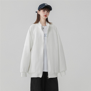 1菱形麻花辫花纹面料大码M-5XL夹克女100%聚酯纤维JK77086P65控88图片