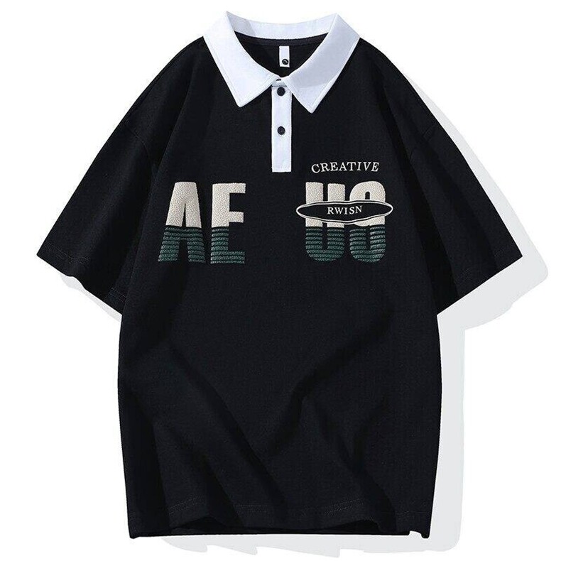 25065-特P40夏季休闲时尚T恤男短袖打底衫学生宽松翻领短袖POLO衫,男装T恤,电商D310B