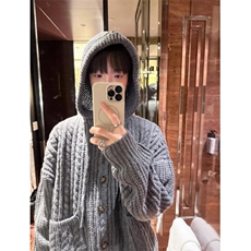 连帽毛衣开衫男女同款针织衫外套情侣装H15-P68，男装针织衫/毛衣，星座1212