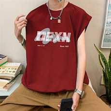 量大优供视频得物直播品质220克夏季纯棉背心无袖T恤WB171，男装T恤，电商A486
