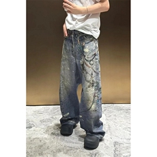 【套图4】903-AK91-特P70【98】S-3XL印花牛仔裤！3，男装牛仔裤，星座903