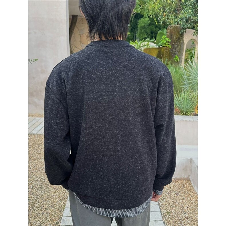 韩东大门春季时尚百搭简约圆领针织开衫男毛衣日系简约百搭外套,男装针织衫/毛衣,星座506A