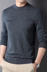 羊毛衫男中年纯羊毛冬加厚针织衫宽松打底毛衣HPN88833-P175，男装针织衫/毛衣，电商B212（原钱塘6029）