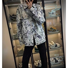 潮流翻领青春流行夹克ins春秋冬日系潮新款标准男长袖印花气质，男装夹克，星座506A