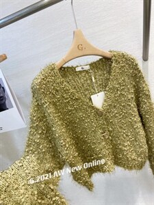 新款毛球针织开衫 均码 现货图片