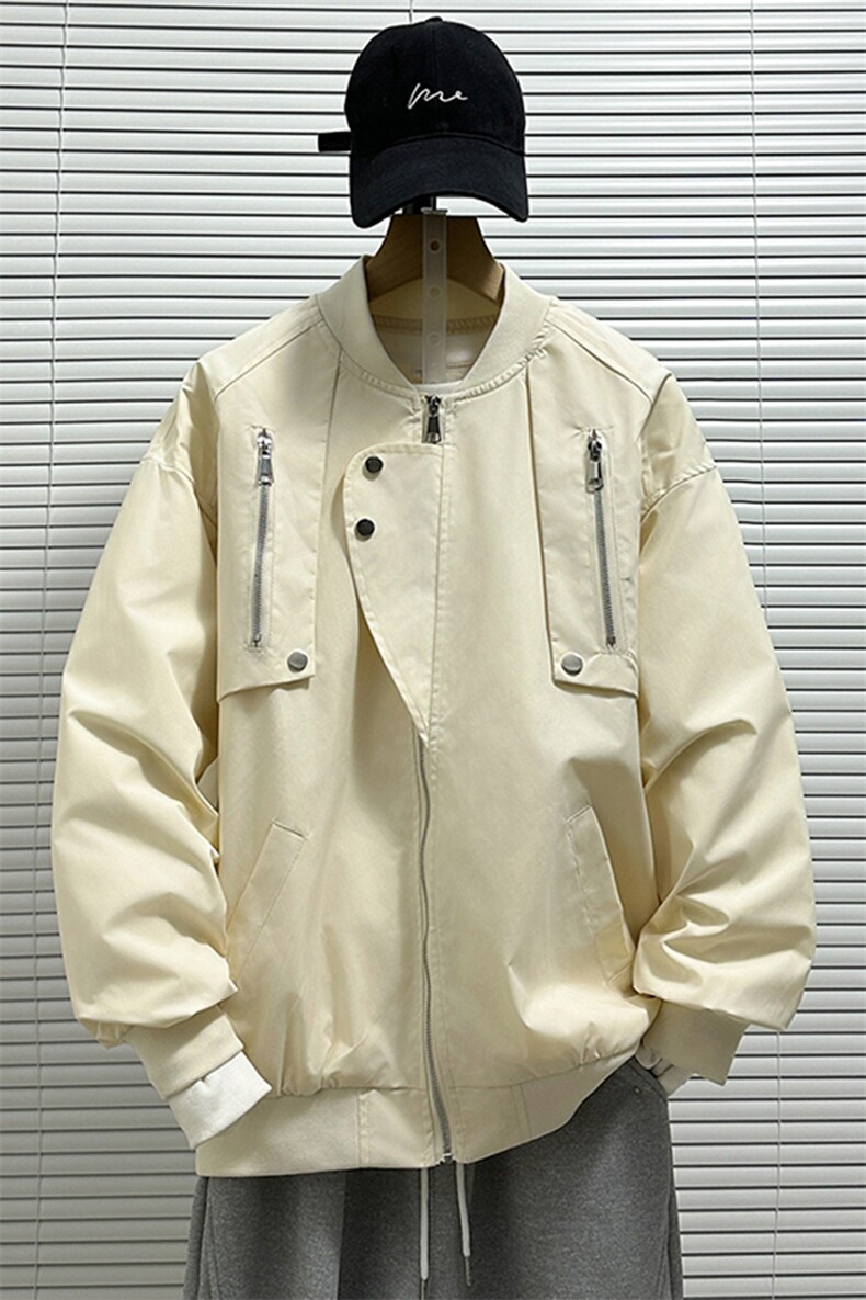 2024秋季新款港风日系牛津复合立领棒球服夹克男潮insJK1295-P58,男装夹克,星座313A(原308A-2)