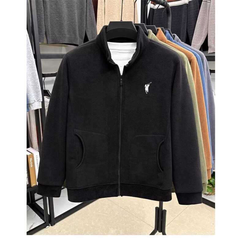 1506-1/WY1081/P39保罗男拉链运动开衫卫衣立领外套款重磅上衣图片