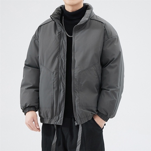 现货冬季美式休闲加厚雪山外套夹克立领纯色三防户外工装棉服图片