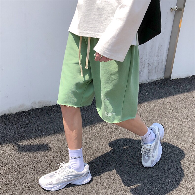 22夏季糖果色大裤衩子男士夏季五分裤情侣运动裤8001-P28,男装休闲裤,电商A059