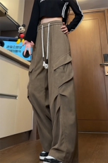 鱼鳞纹工装拖地长裤CP85-特P35，男装工装外套，电商B371