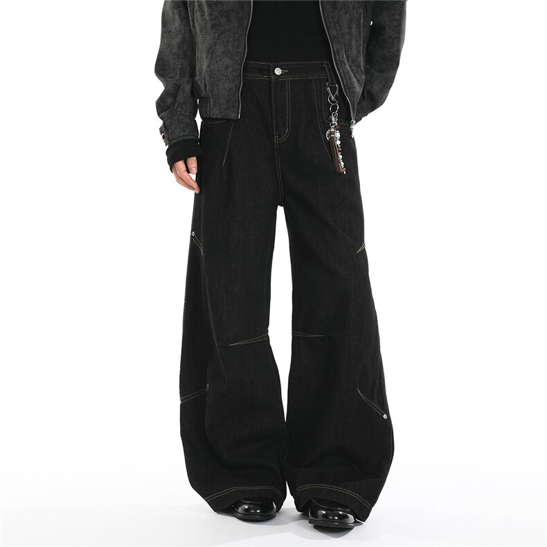 xz905-2-Z073#P65-（控98）美式丹宁原牛水洗牛仔裤,男装牛仔裤,星座905-2