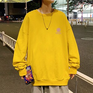 S6237-P28秋季圆领卫衣男大码韩版宽松长袖外套,男装卫衣,电商A040