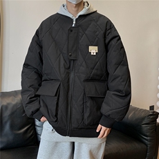 冬季2025新款港风男棉衣棉服青少年情侣装冬装男女外套S273-P118，男装棉衣，电商A233-1