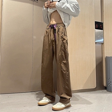 K115-P48弯刀裤秋季宽松男女同款美式工装直筒裤（有做加绒），男装工装外套，星座109