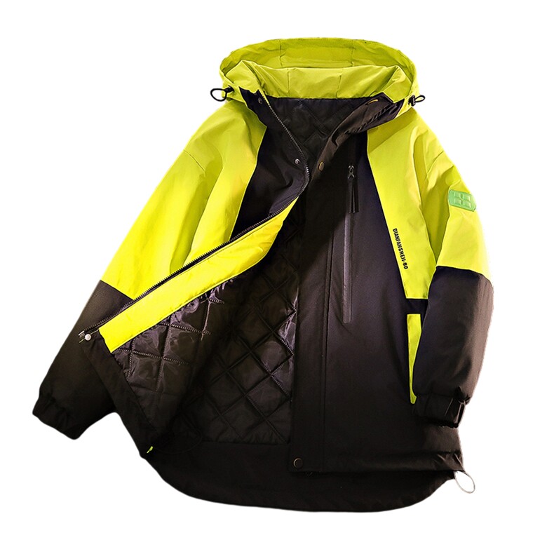 毛毯风冲锋衣外套冬季潮牌加绒夹克登山服A436-23308加绒-P85,男装夹克,电商A436
