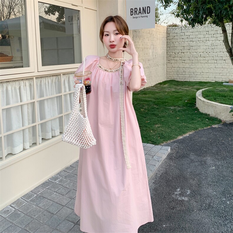 夏装新款粉色连衣裙2C092-8210-P125-K178,女装连衣裙,2C092