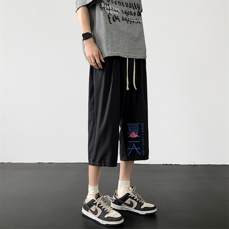 冰丝七分裤男大码速干短裤男五分裤QK72192-P25,男装休闲裤,电商A040