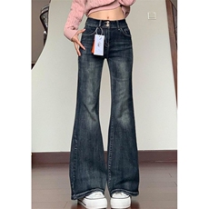 [008]辣妹微喇牛仔裤女春秋新款牛仔裤A079-NA9142-P49，男装牛仔裤，电商A079