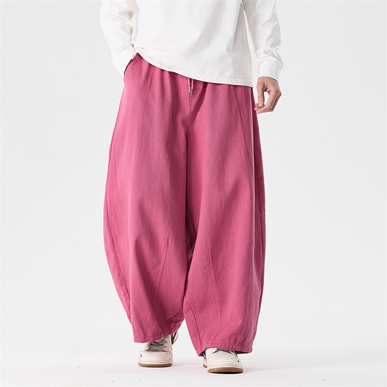 秋装大码日系港风复古阔腿工装裤休闲直筒弯刀裤潮男女k280/p70，男装工装外套，钱塘713