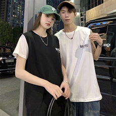 V5220克精梳纯棉坎肩印花背心马甲T恤大码情侣男女夏团队可定制，男装背心/马甲，星座115A-3