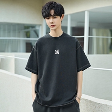 短袖T恤套装男25新款夏季休闲运动服搭配帅气短裤两件套3273-P70，男装休闲套装，电商A355（原A415）