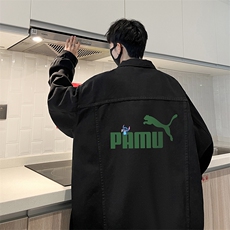 牛仔夹克男大码牛仔外套男茄克NJ77227-P60加绒款-P75，男装夹克，电商A040