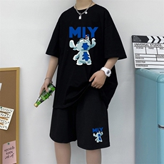 男士短袖t恤夏季潮流潮男搭配休闲套装潮牌体桖A161-2-TZ06-P50，男装休闲套装，电商A161-2