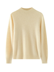 一线成衣半高领康赛妮线100纯山羊绒衫女秋冬季套头宽松打底毛衣，女装羊绒衫，轩妮羊绒