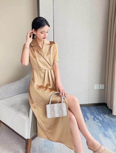 醋酸连衣裙，女装连衣裙，AL·艾琳