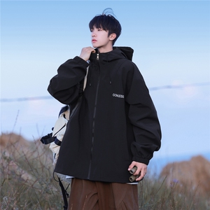 相机连帽工装冲锋衣开衫夹克高领外套 JK1002-P65控89图片