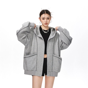 420克高品质重工刺绣专机针织开衫青春情侣外套XZ301A WT2506图片