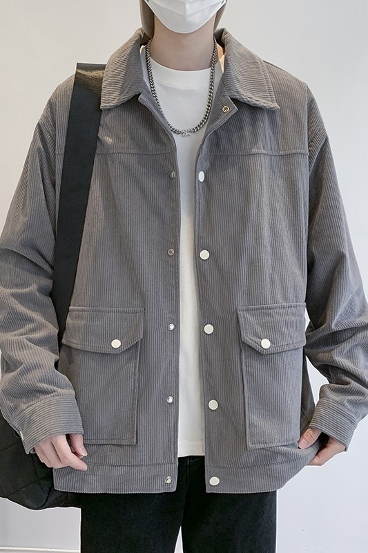 灯芯绒外套男款春秋季新款美式潮衣服工装夹克休闲上衣jk555-P70,男装夹克,星座505-3