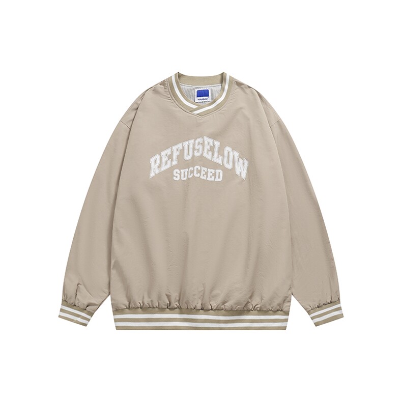 22SS日系Cityboy城市机能宽松V领套头速干卫衣615-WY030-P85,男装卫衣,星座702-1