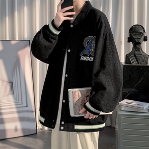 2023秋装潮刺绣设计百搭夹克中性风男女韩版棒球服外套 8007-P85图片