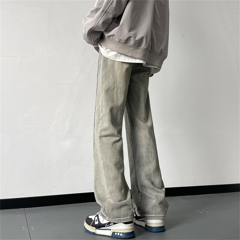 美式高街牛仔裤男韩版潮帅气2024冬季新款ins宽松长裤RK1233-P41,男装牛仔裤,星座412-3