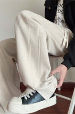 港风420g重磅人字纹毛呢开叉窄版宽松休闲裤男K5933-特P40控78，男装休闲裤，电商A001