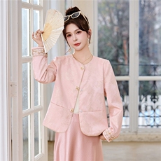 新中式G风外套女2026春季新款复古刺绣提花设计感时尚气质外套，女装西装，火爆靓佳人