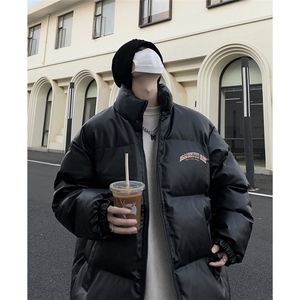 港风 23新款冬季时尚百搭立领PU皮棉服外套MY64510P115控158图片
