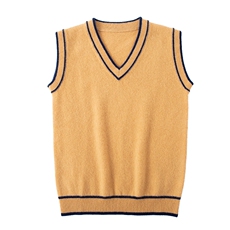 童装马甲平面秋冬季新款纯色简约百搭羊毛马甲，童装马甲，恒业羊绒