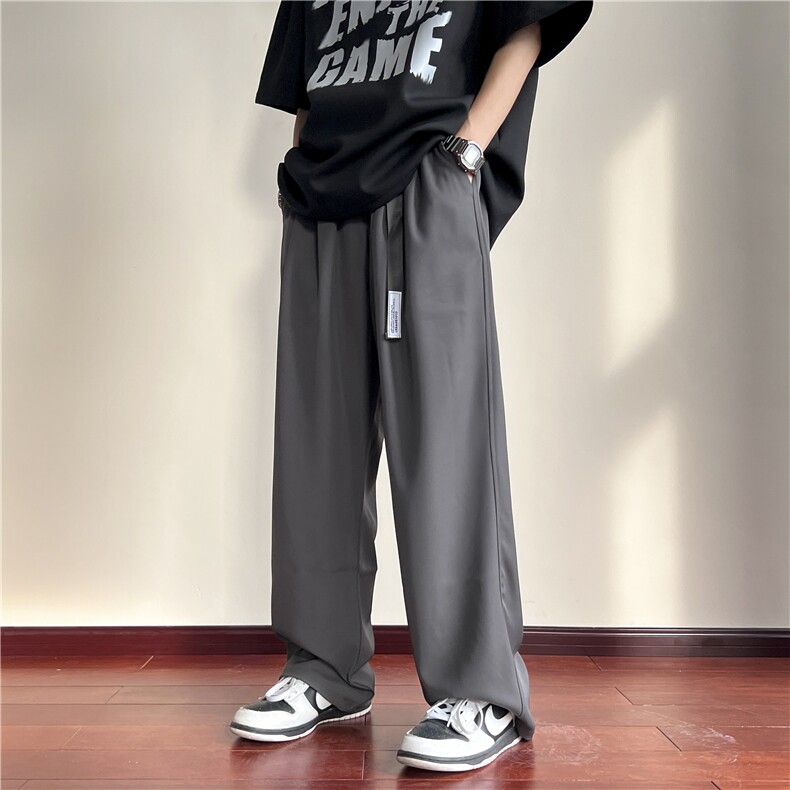 抖音品质-高克重新款速干宽松休闲阔腿裤DY43-P55,男装休闲裤,星座808A-1