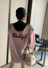 时尚撞色连帽百搭洋气防晒衫，其它，L·H·X