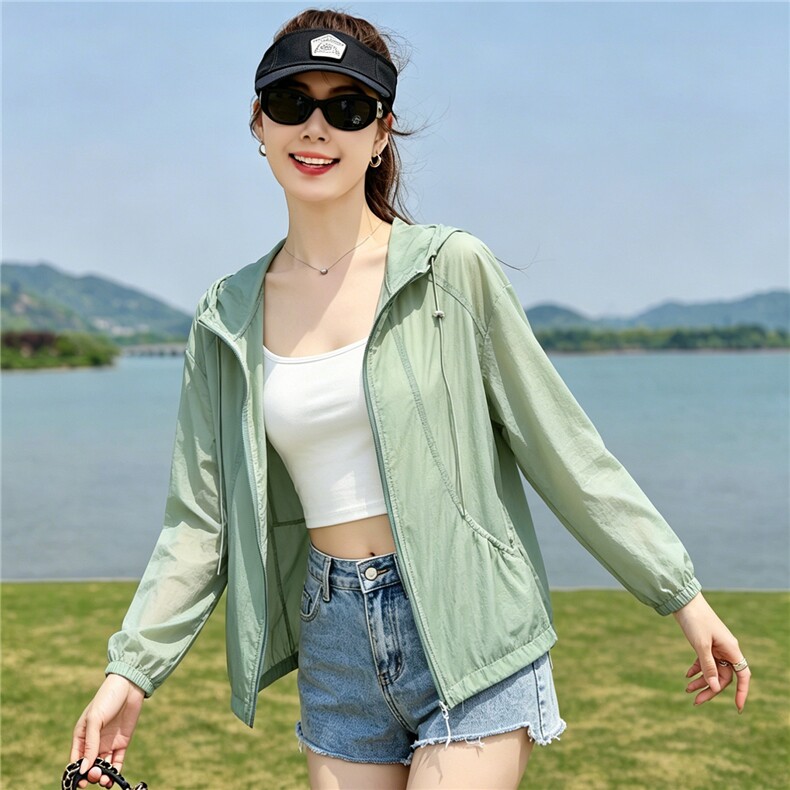 现货！2026夏季新款时尚休闲防晒衣女,女装防晒衣,以桐