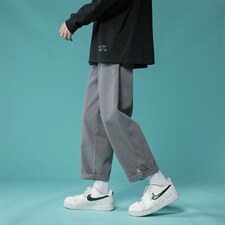 现货1405-1-K003-P35彩扣男女中性休闲裤九分裤，男装休闲裤，星座715-1