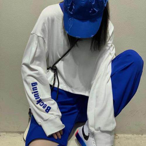 领口撞色卫衣，女装卫衣/绒衫，Queena PHoebe