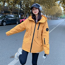 新款现货主推羽绒冲锋衣9911-P245-K368，女装羽绒服，2C129