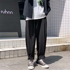 男秋季新款港风休闲裤抽绳裤子RK101P35，男装休闲裤，星座1116-2