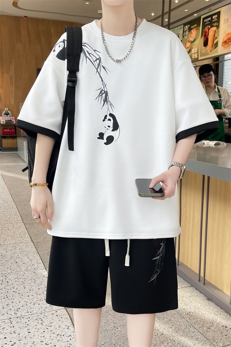 夏季短袖短裤两件套装TZ6123特P40,男装休闲套装,电商A309