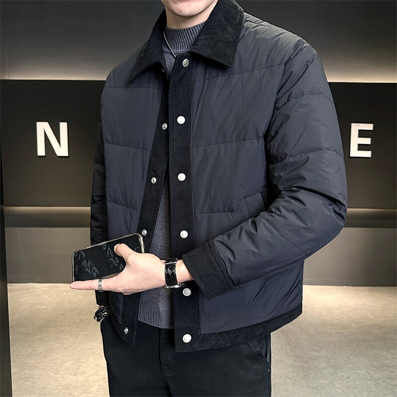 新标90白鸭绒轻薄款男装羽绒服新款冬季外套C317-88015-P235,男装羽绒服,电商C317