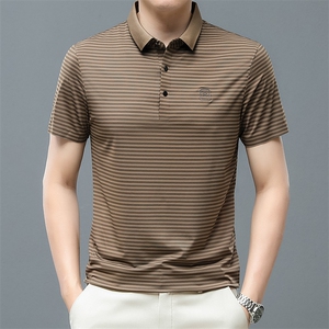 男装中青年翻领POLO短袖上衣商务休闲宽松男装半袖 ZL66373-P63图片