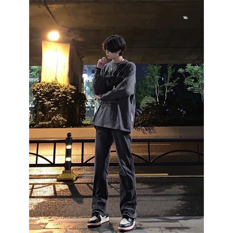 美式hiphop纯色修身直筒牛仔裤控价68,男装牛仔裤,星座310A-4